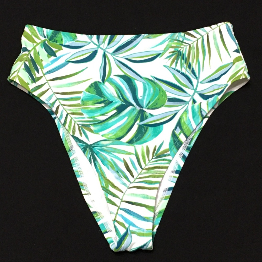 Shade & Shore Women's S (4-6) High Waist High Leg Extra Cheeky Bikini Bottom